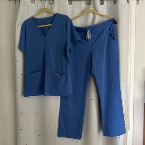 Light Blue Figs Scrubs